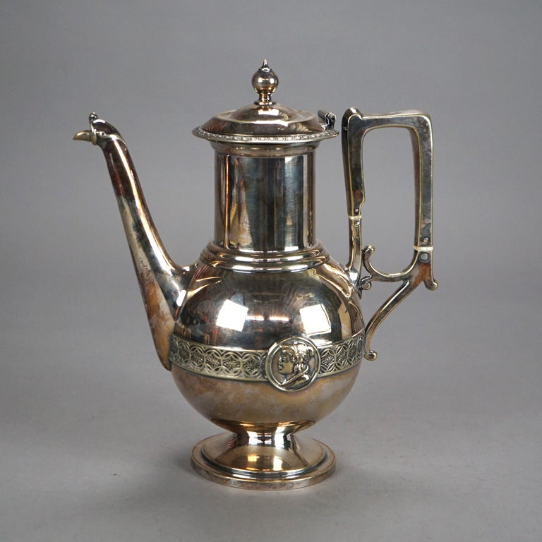 Antique Silver Plated Teapot C1890