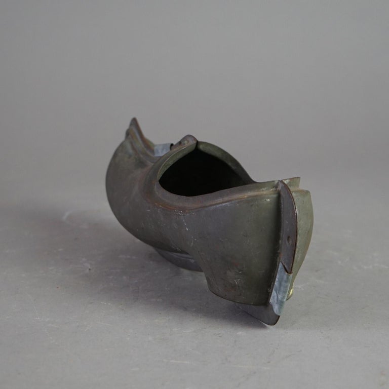 Antique Dutch Country Store Tin Plate “Klompen” Mold C1880’s