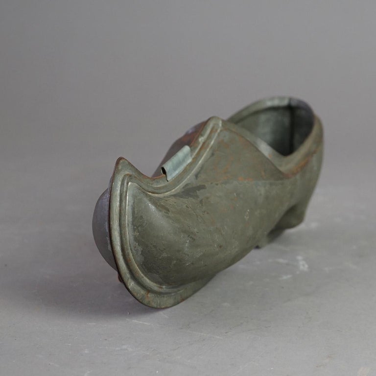 Antique Dutch Country Store Tin Plate “Klompen” Mold C1880’s
