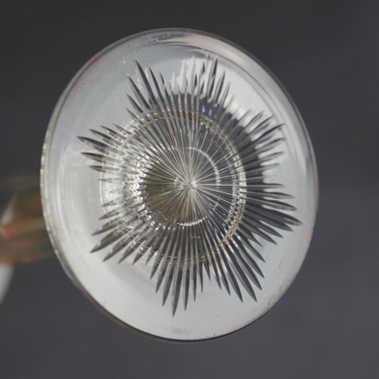 Antique Pair Sinclair Crystal Candlesticks, C1920