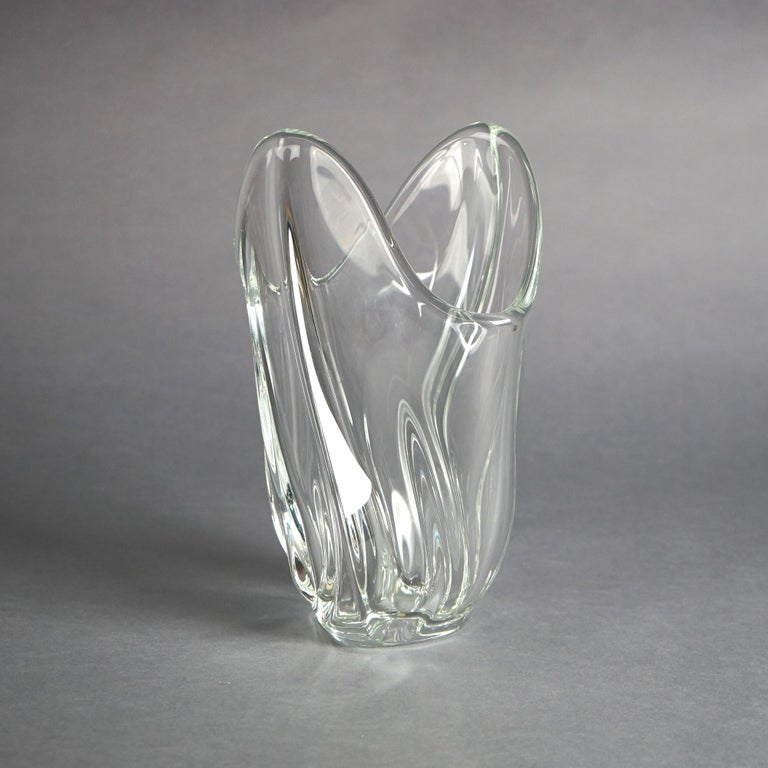 French Art Glass Vase, Signed Art Vannes France, 20th C