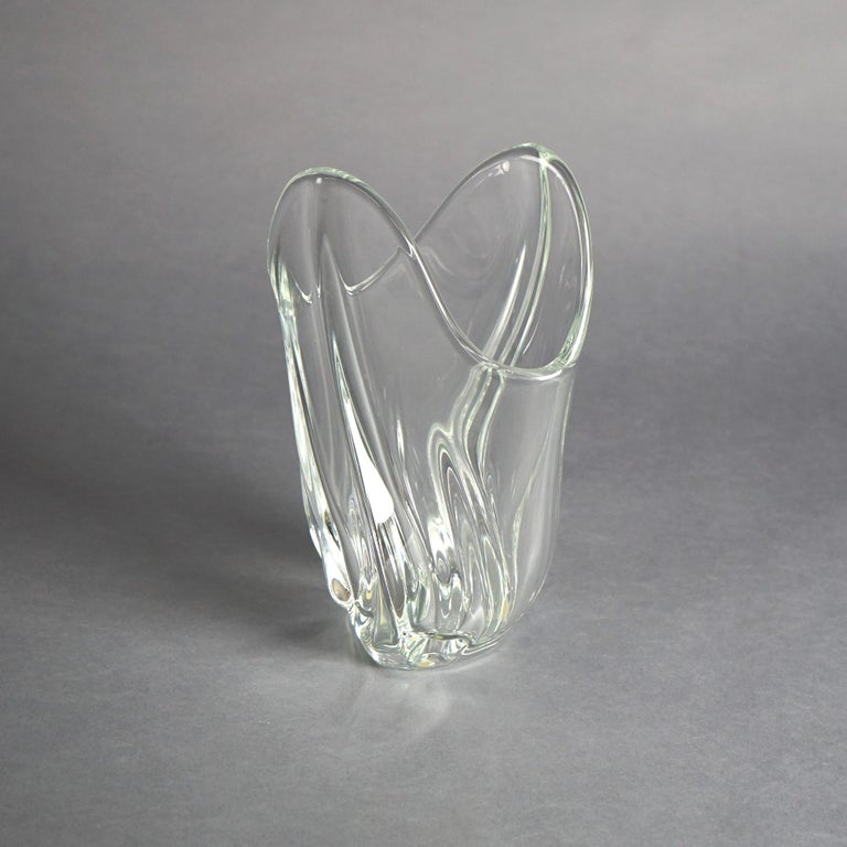French Art Glass Vase, Signed Art Vannes France, 20th C
