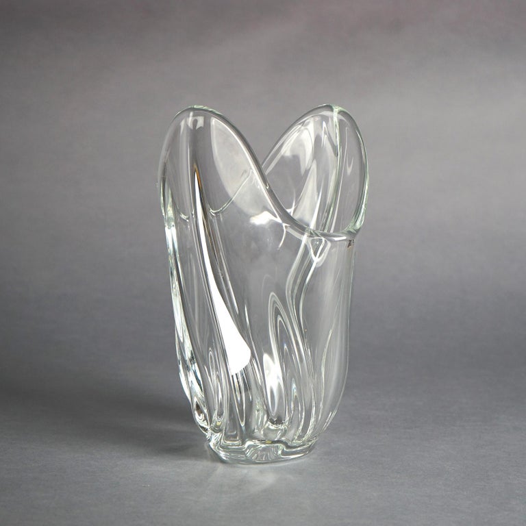French Art Glass Vase, Signed Art Vannes France, 20th C