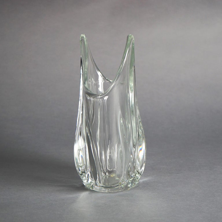 French Art Glass Vase, Signed Art Vannes France, 20th C