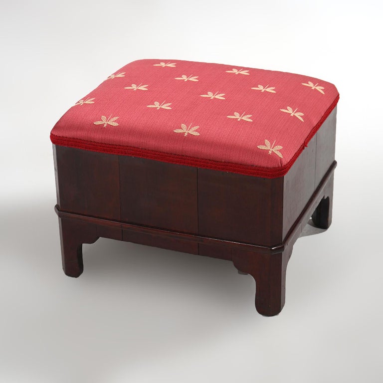 Antique Classical American Empire Mahogany Stool C1840’s