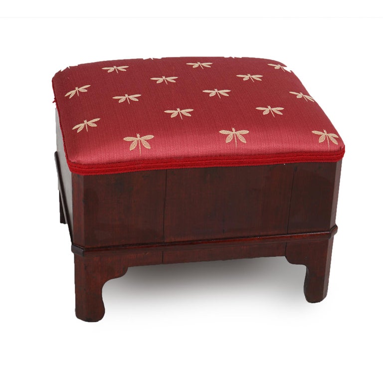 Antique Classical American Empire Mahogany Stool C1840’s