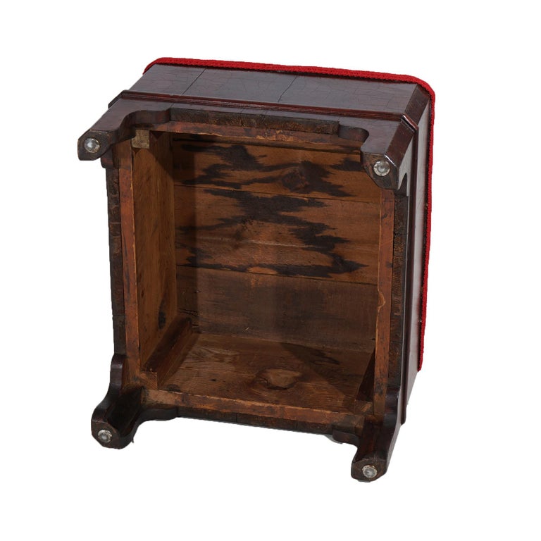 Antique Classical American Empire Mahogany Stool C1840’s