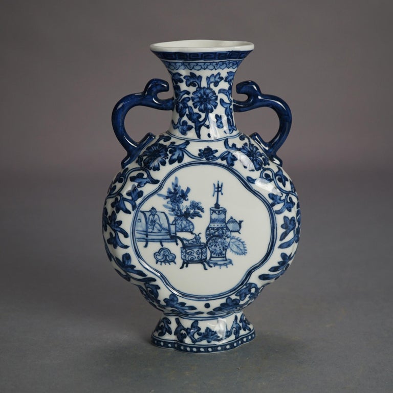 Five Chinese Hand Painted Porcelain Vases 20thC