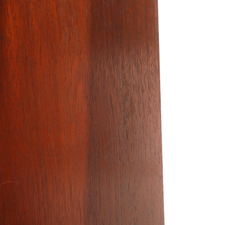 Pair of Mid Century Modern Mahogany Flare Form Sculpture Display Stands 20thC