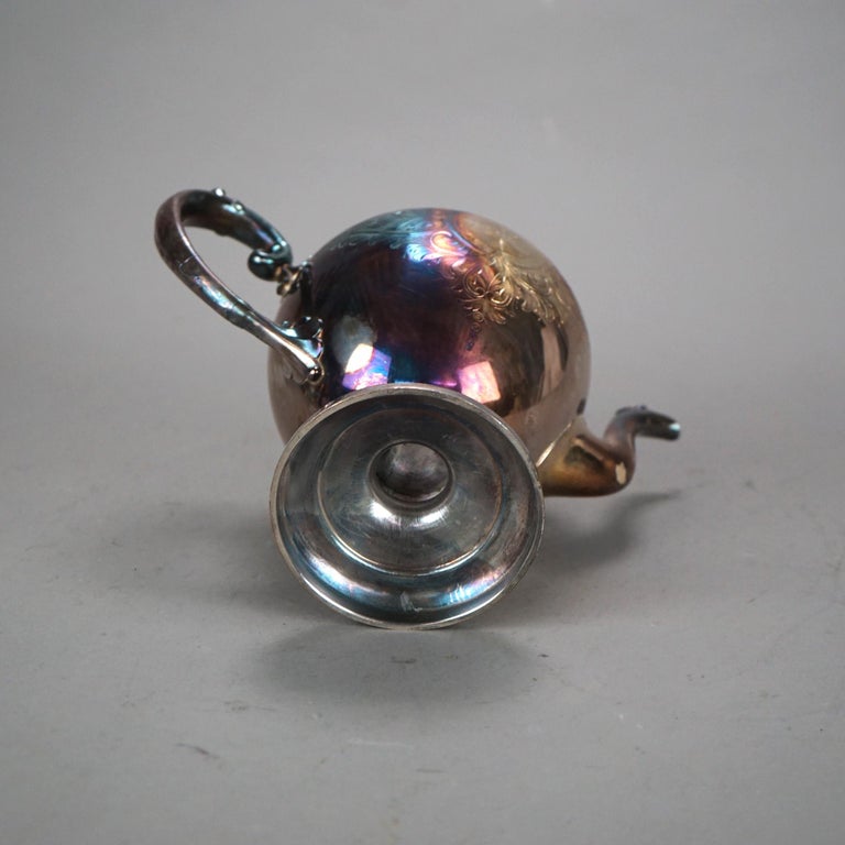 Antique Figural Silver Plated Teapot C1890