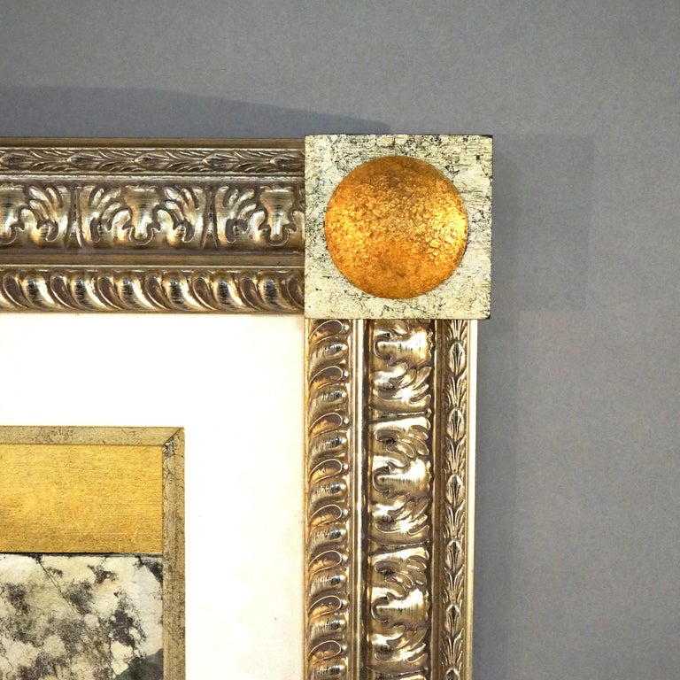 Oversized Grecian Still Life Interior Print, Framed, 20th C