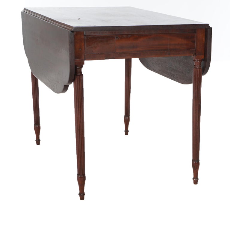 Antique Sheridan Pembroke Drop Leaf Mahogany Table C1820