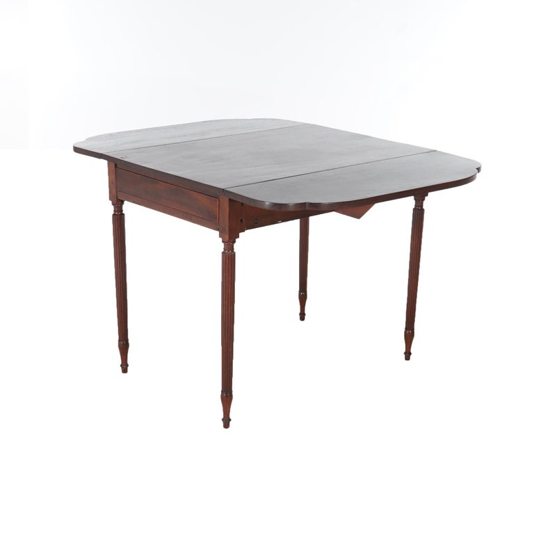 Antique Sheridan Pembroke Drop Leaf Mahogany Table C1820
