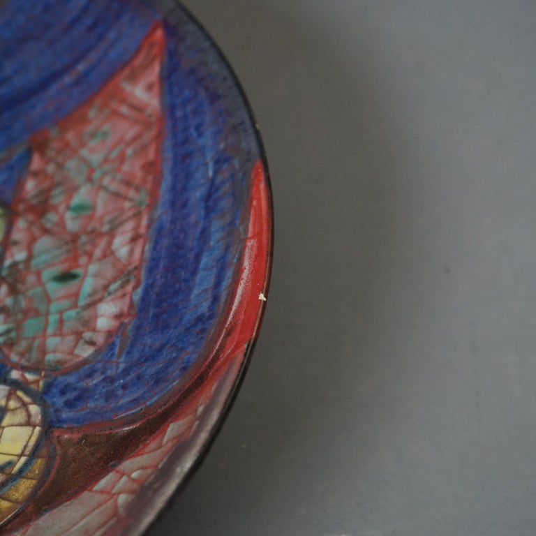 MCM Danish Michael Anderson & Sons Art Pottery Plate “Mother Mary & The Magis”