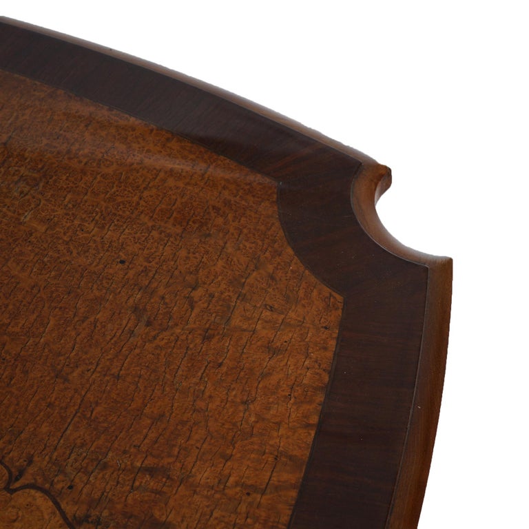 Leytens Frères Art Nouveau Inlaid Rosewood Satinwood & Burl Center Table c1900