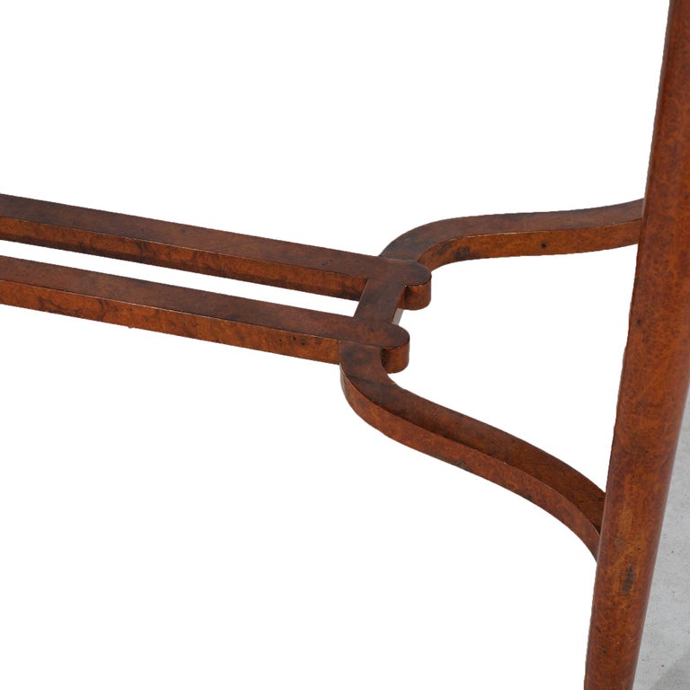 Leytens Frères Art Nouveau Inlaid Rosewood Satinwood & Burl Center Table c1900