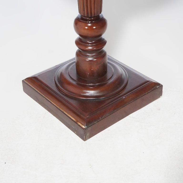 Antique Neoclassical Carved Mahogany Sculpture Display Pedestal, circa 1900