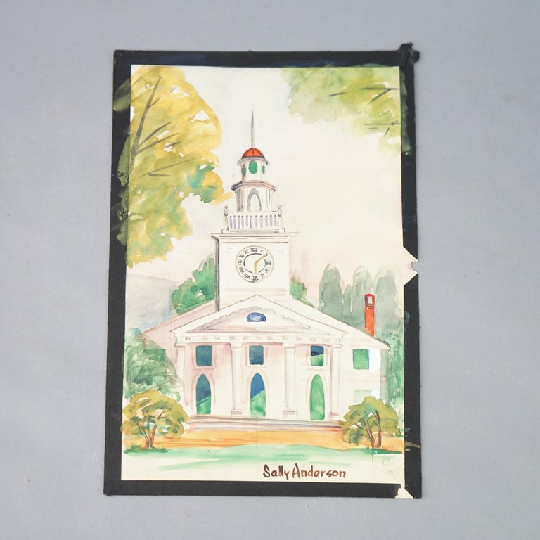 Ten Vintage Watercolor Paintings by Sally Anderson C1940