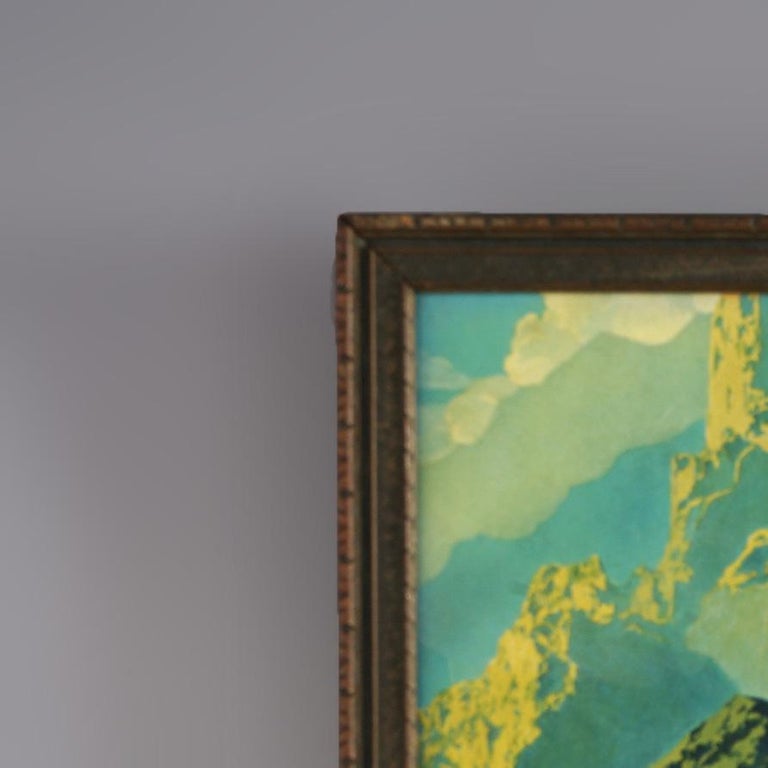 Antique Maxfield Parrish Reinthal & Newman Print “Wild Geese”, Framed, C1920