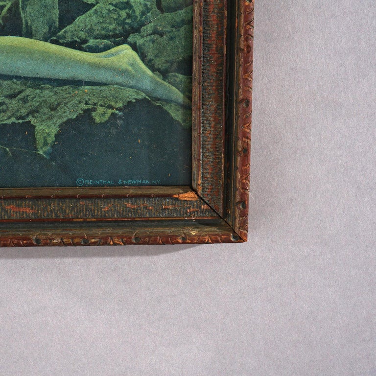 Antique Maxfield Parrish Reinthal & Newman Print “Wild Geese”, Framed, C1920