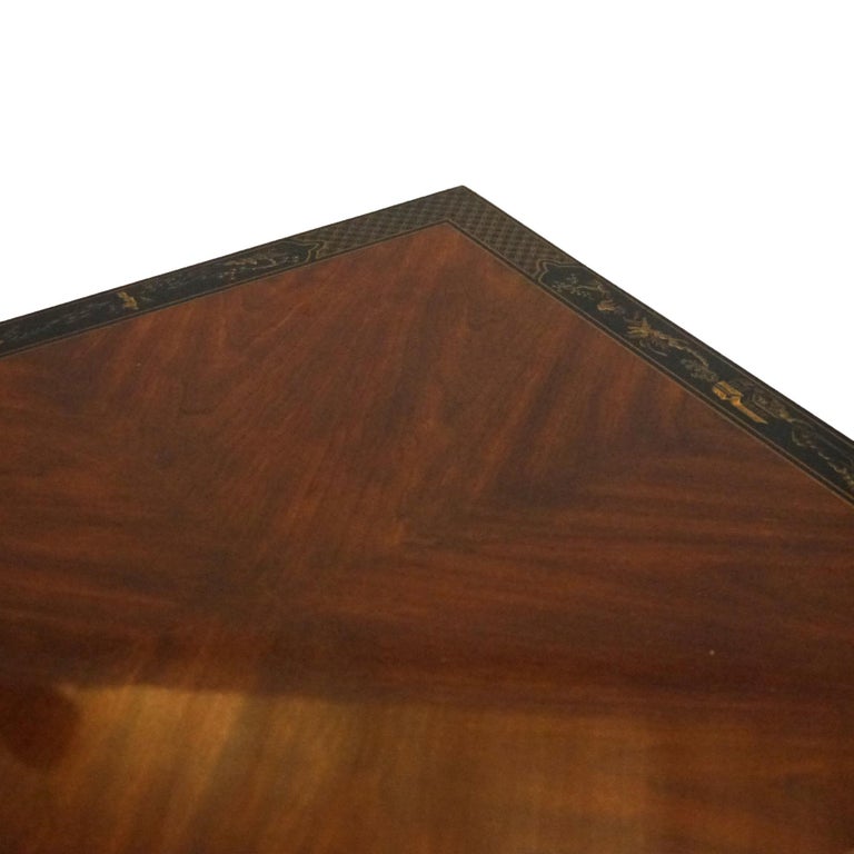 Drexel Heritage Mahogany And Ebonized Chinoiserie Decorated Low Table C1950