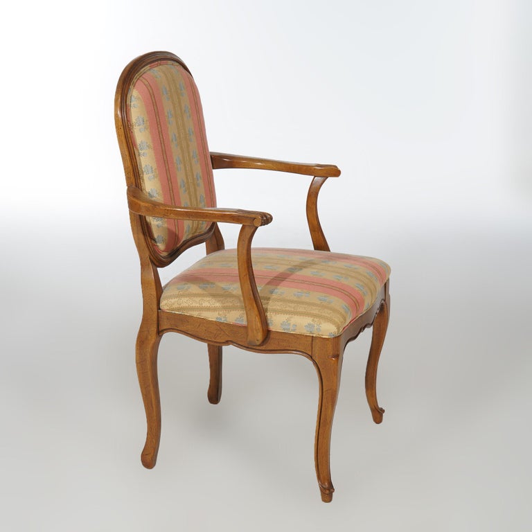 Six French Louis XIV Style Mahogany & Cane Dining Chairs 20th C