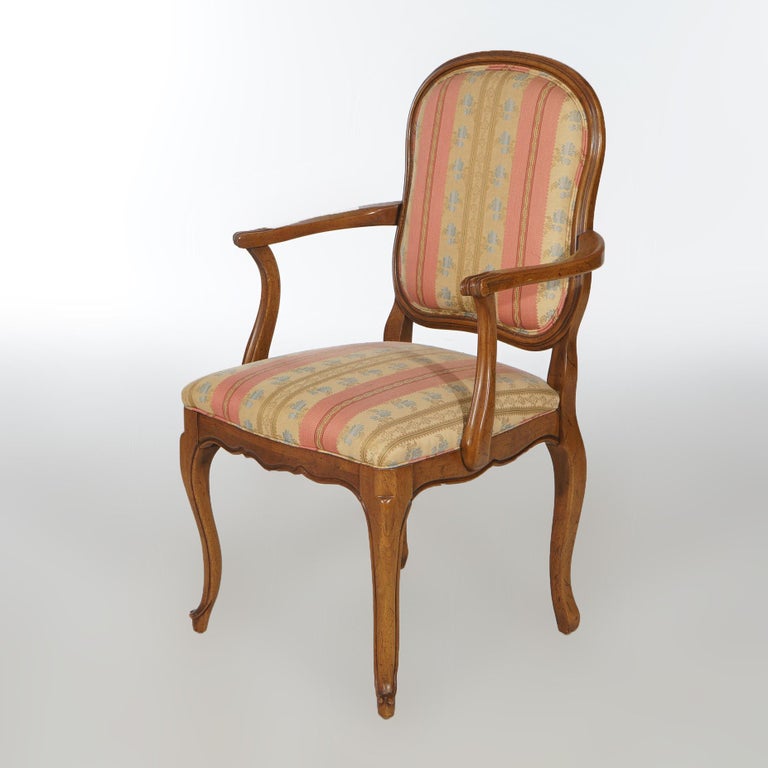 Six French Louis XIV Style Mahogany & Cane Dining Chairs 20th C