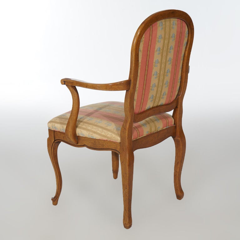 Six French Louis XIV Style Mahogany & Cane Dining Chairs 20th C