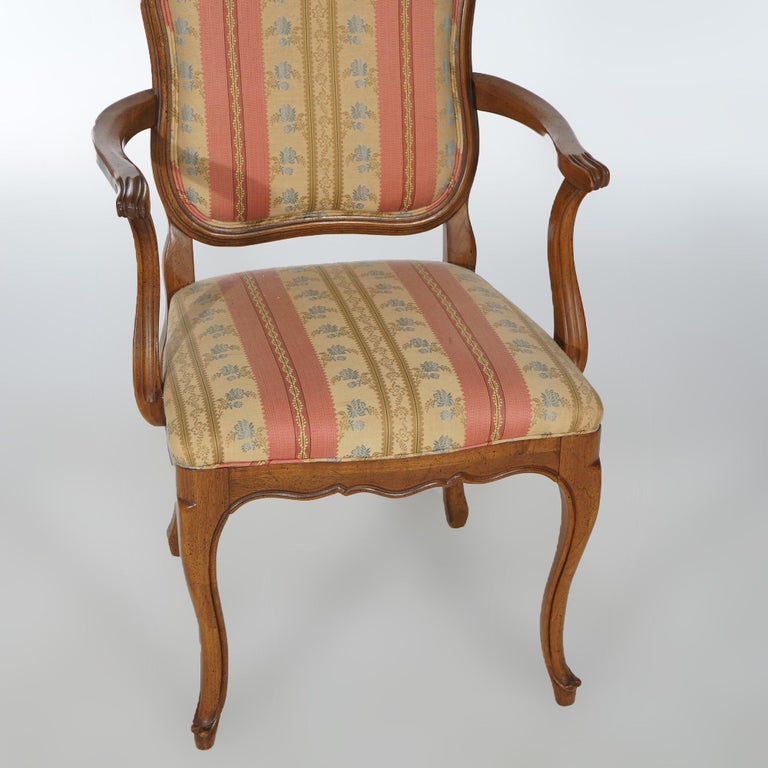 Six French Louis XIV Style Mahogany & Cane Dining Chairs 20th C