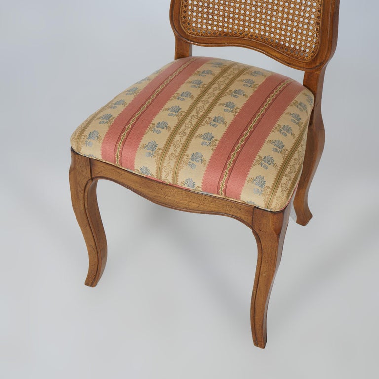 Six French Louis XIV Style Mahogany & Cane Dining Chairs 20th C