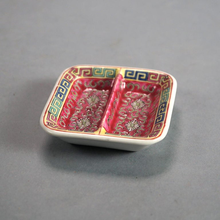 Vintage 33 Piece Chinese Republic Porcelain Tea Set C1930