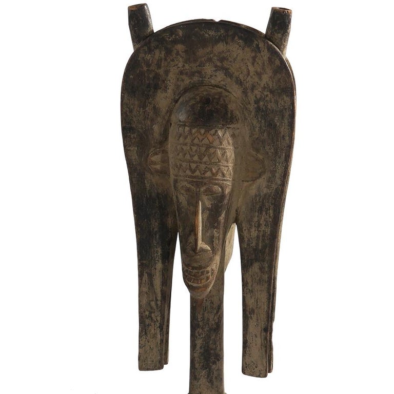 Vintage African Ethnographic Carved Wood Goddess of Fertility C1960