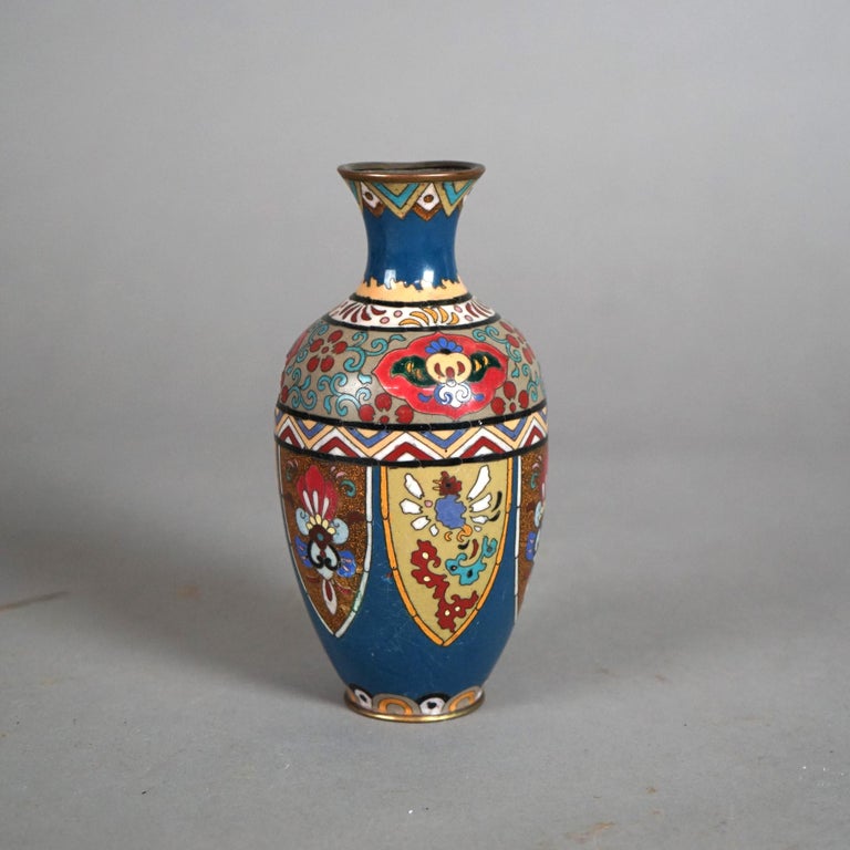 Twelve Various Chinese Cloisonne Floral Enameled Items C1920