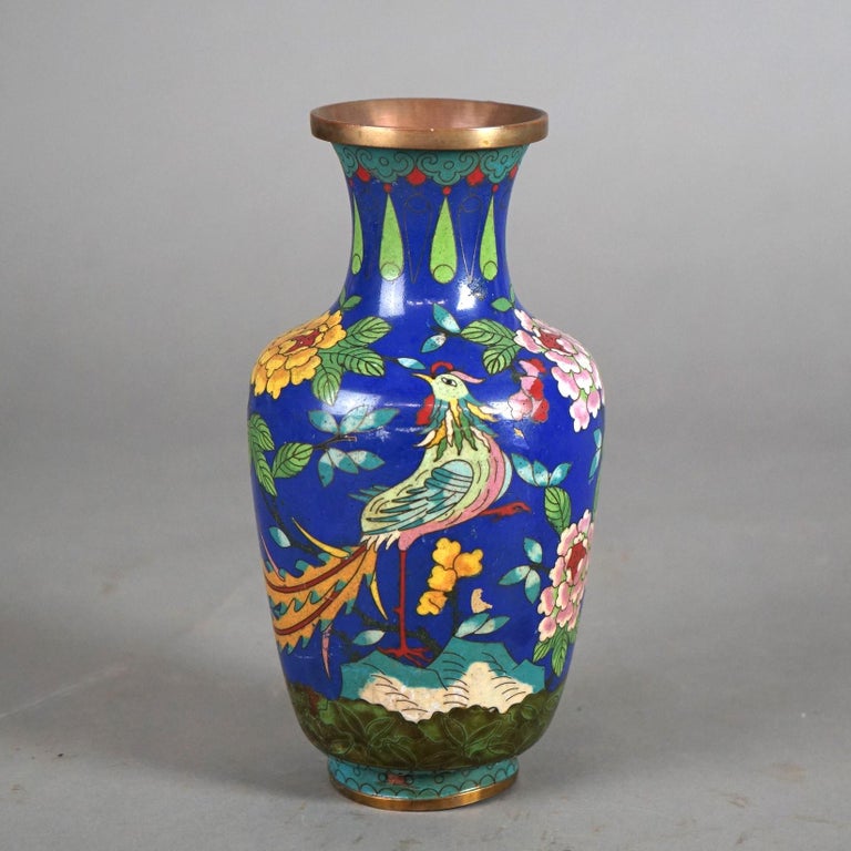 Twelve Various Chinese Cloisonne Floral Enameled Items C1920