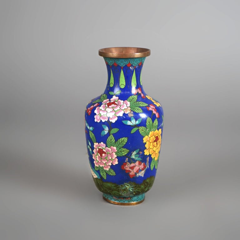Twelve Various Chinese Cloisonne Floral Enameled Items C1920
