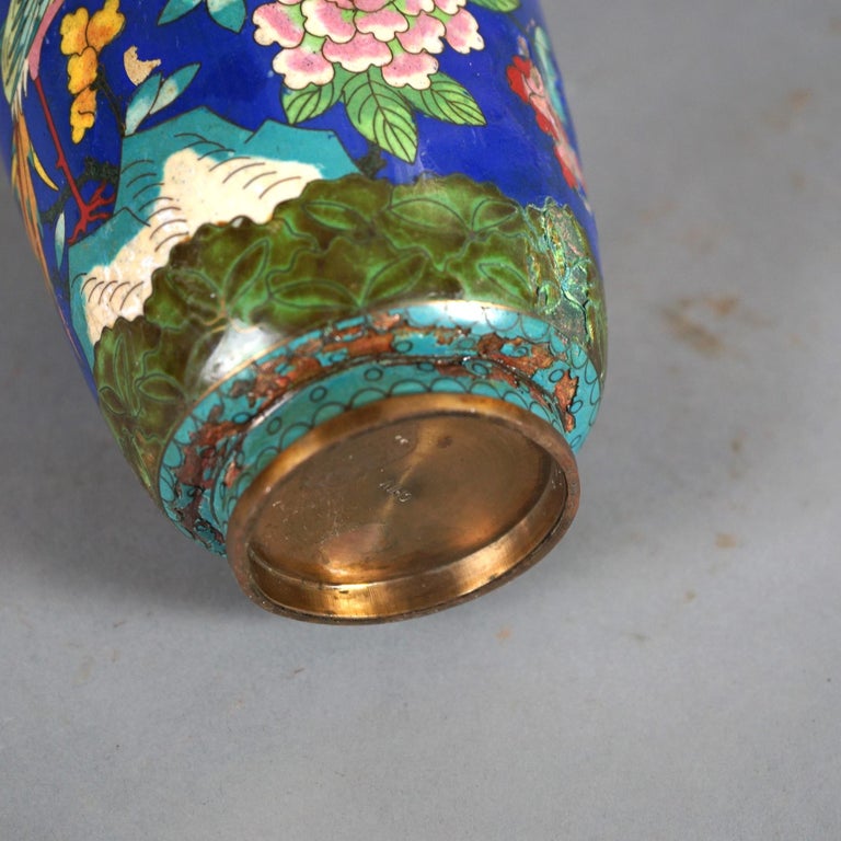 Twelve Various Chinese Cloisonne Floral Enameled Items C1920