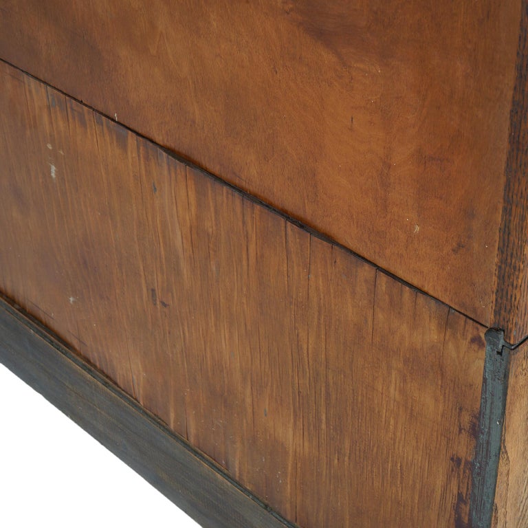 Arts & Crafts Gunn Four Stack Oak Barrister Bookcase C1910