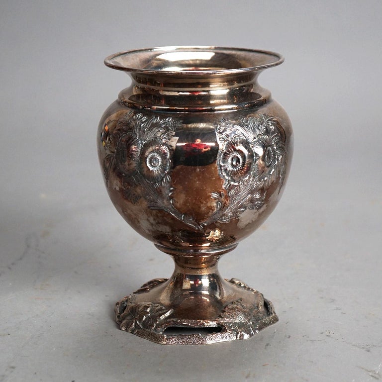 Antique Six Piece Silver Plated Tea Set C1890