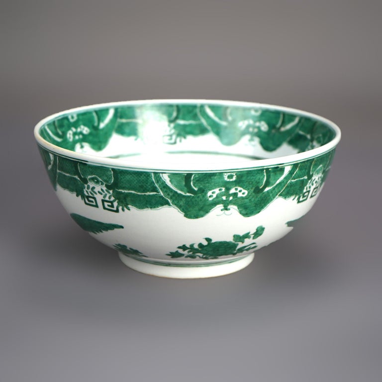 Chinese Export Porcelain Bowl with Eagle Design 20thC