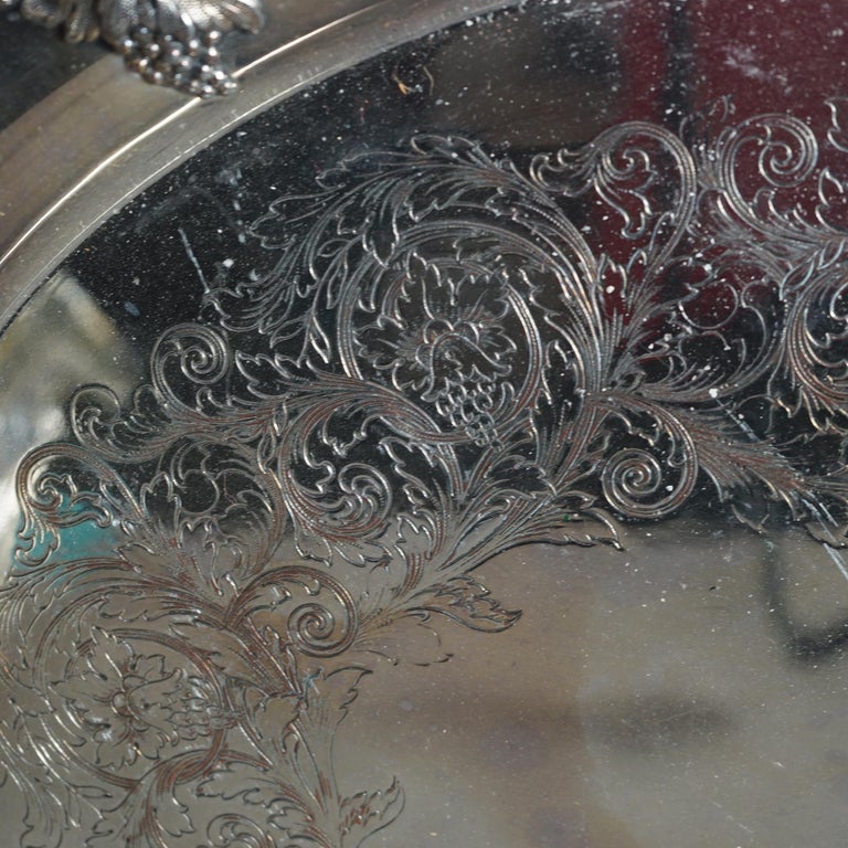 Antique Nine Piece Rogers Smith & Co. Silver Plated Melon Form Tea Set C1890