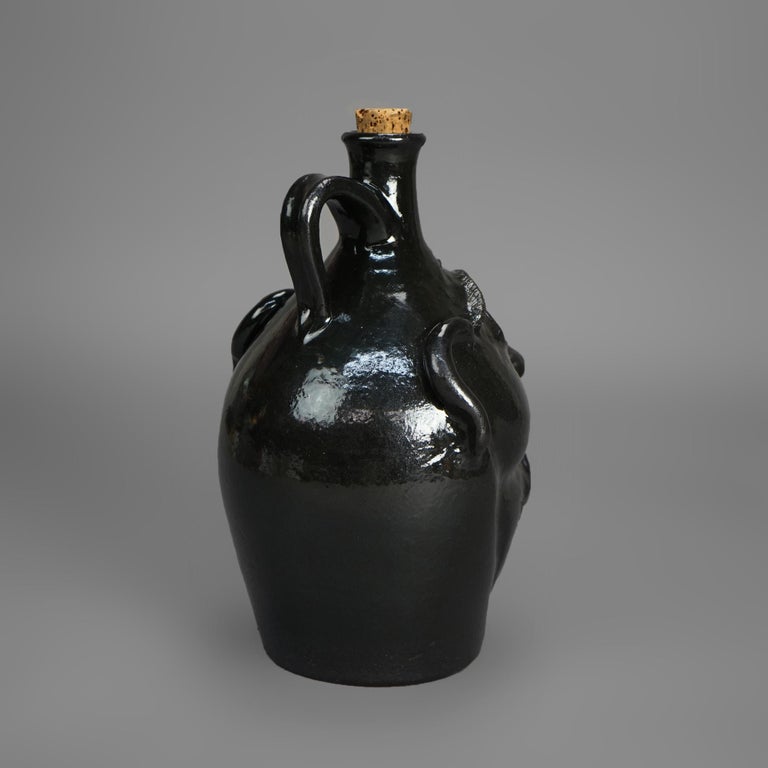 Southern Americana Pottery Face Jug by Perdua 20thC