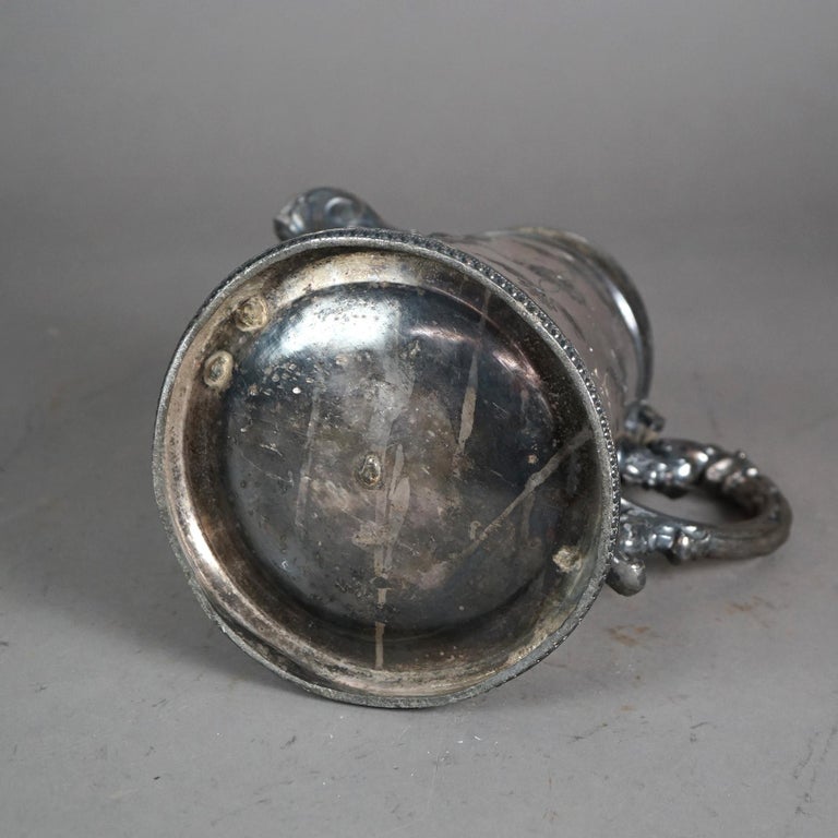 Antique Silver Plated Insulated Water Pitcher C1890