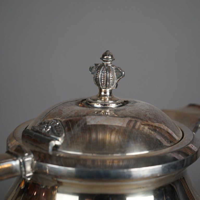 Antique Figural Silver Plated Tilting Tea Pot C1890
