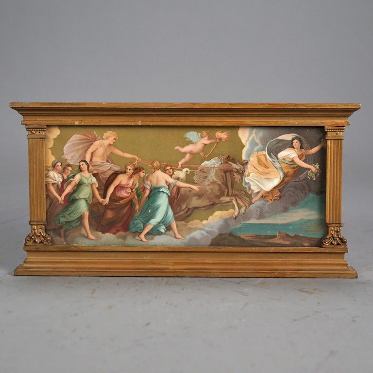 Five Antique Art Pieces Including Two Signed Oil on Silk Paintings
