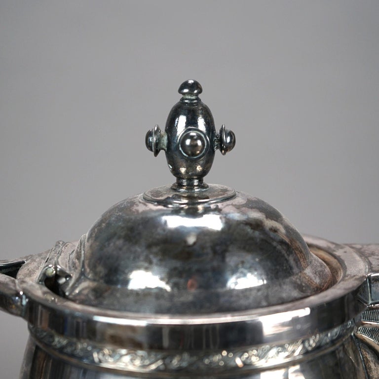 Antique Figural Silver Plated Pitcher C1890
