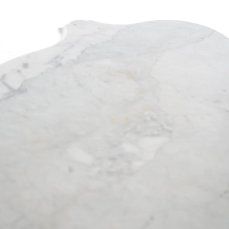 Antique Victorian Carved Walnut & Marble Turtle Top Parlor Table C1890