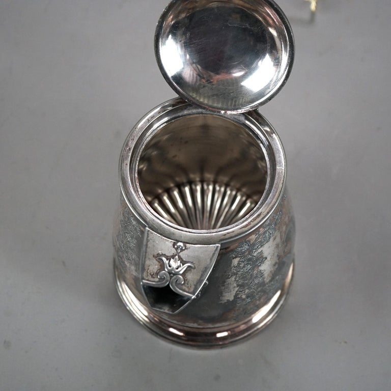 Antique Figural Silver Plated Pitcher C1890