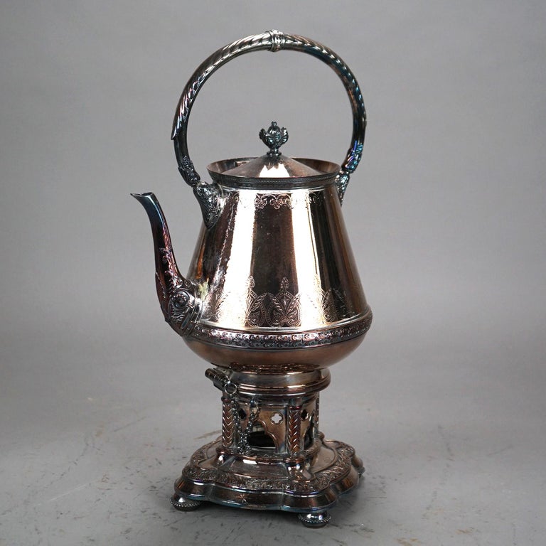 Antique Elkington Silver Plated Tea Pot C1890