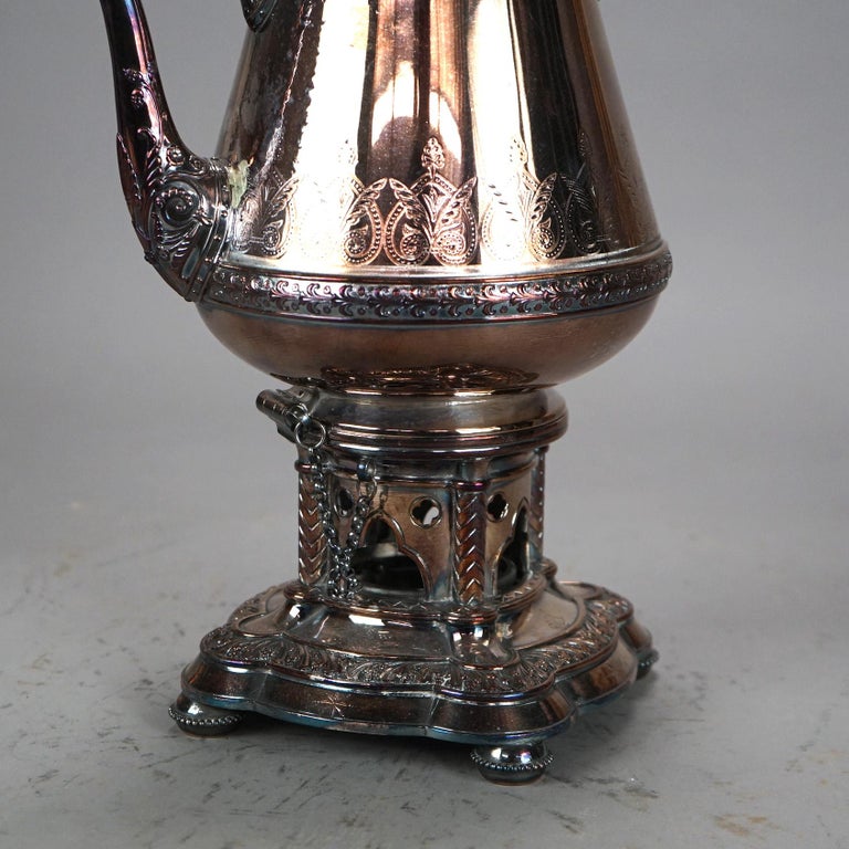 Antique Elkington Silver Plated Tea Pot C1890