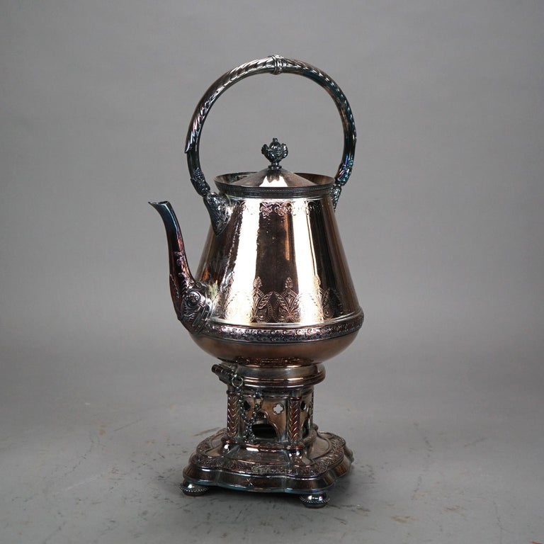 Antique Elkington Silver Plated Tea Pot C1890